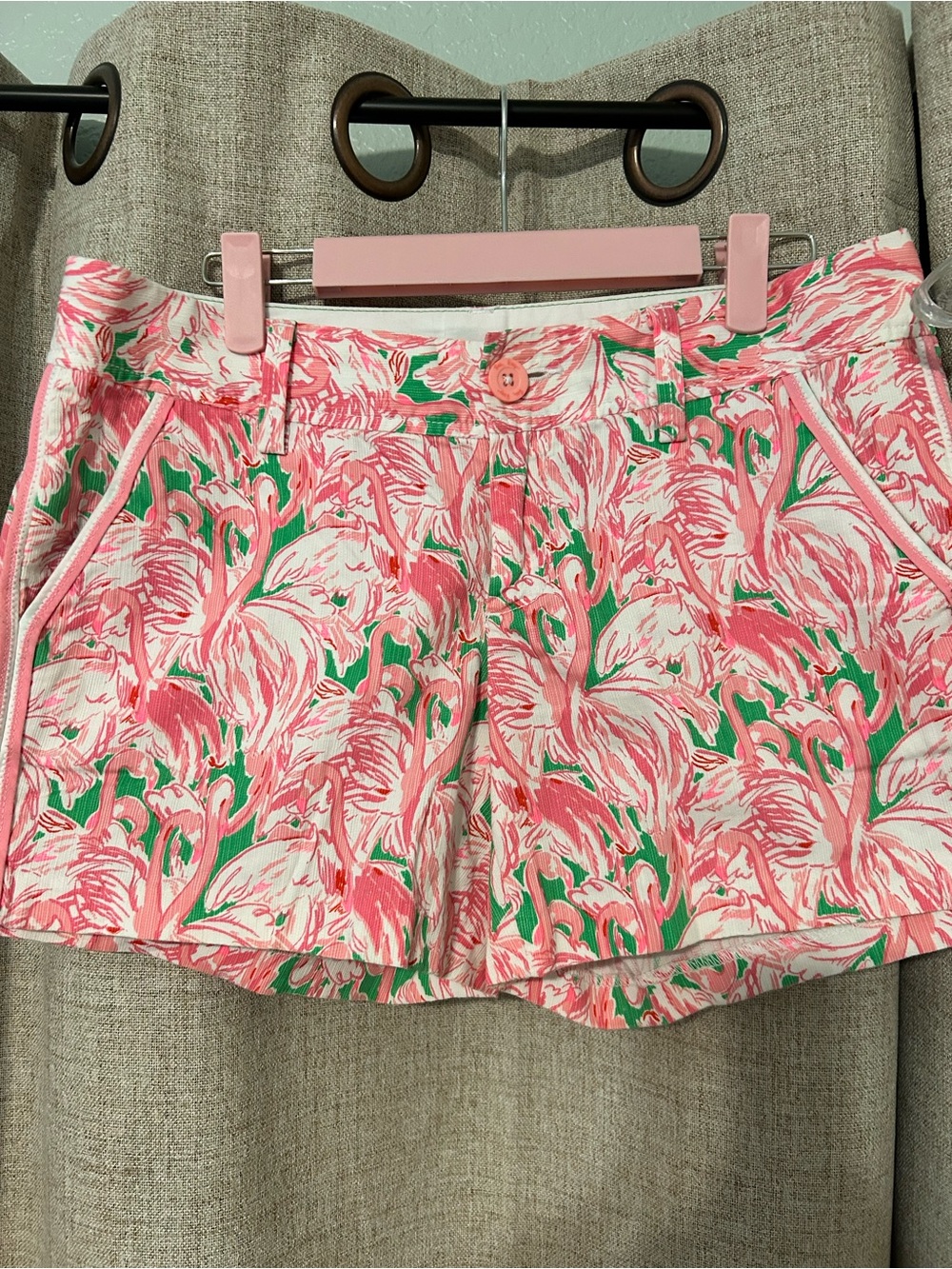 Lilly Pulitzer Callahan shorts flamingo size 4